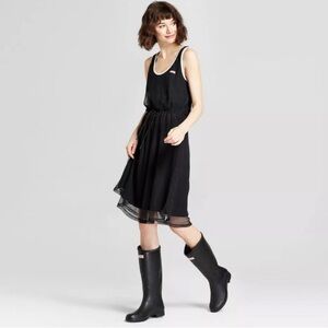 Hunter Black Mesh Racerback dress